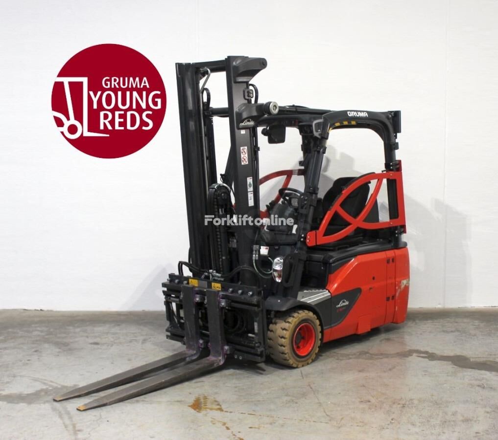 Linde E 18 L EVO 386-02 gaffeltruck 3-hjulet